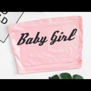 BabyGirl Tube Top| pink